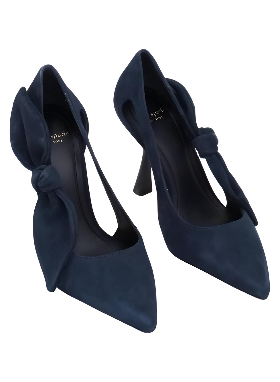 Kate Spade New York Bunnie Suede Bow Pumps Captain Navy Size 6